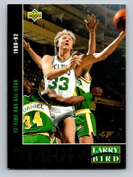 1992-93 Upper Deck Basketball Heroes  Larry Bird Insert Card- MINT