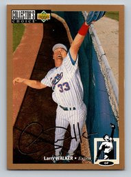 1994 Upper Deck Collector's Choice Larry Walker Baseball Card - Gold Border Parallel - MINT