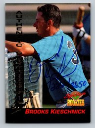 1994 Signature Rookies Brooks Kieschnick Signed Autographed Baseball Card - MINT