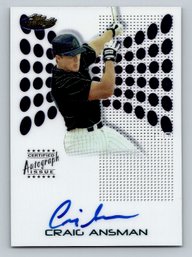 2004 Finest Craig Ansman Rookie Autograph Signed Baseball Card - MINT