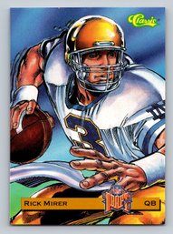 1993 Classic Draft Picks Superheroes 1 Of 15,000 Rick Mirer Football Card - MINT