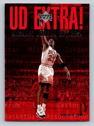 1998-99 Upper Deck #UDX Michael Jordan Retires Basketball Card - MINT