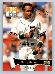 1993 Upper Deck Future Heroes Barry Bonds Insert Baseball Card - MINT