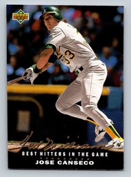 1993 Upper Deck Jose Canseco Ted Williams Best Hitter Insert Baseball Card - NM
