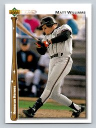 1992 Upper Deck Matt Williams #HR5 Homerun Heroes Baseball Cards - Game In Jumbo Packs - MINT