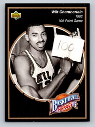 1992 Upper Deck Basketball Heroes Wilt Chamberlain Insert Card - Mint