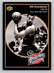 1992 Upper Deck Basketball Heroes Wilt Chamberlain Insert Card - NM/MT