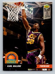 1992-93 Upper Deck #AD12 Karl Malone All-Division Team Insert Basketball Team - MINT
