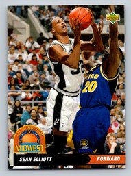 1992-93 Upper Deck Sean Elliott All-Division Team Insert Basketball Team - MINT