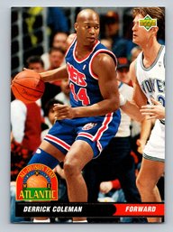 1992-93 Upper Deck Derrick Coleman All-Division Team Insert Basketball Team - MINT