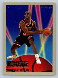 1993-94 Fleer Rookie Sensations Harold Minor Insert Basketball Card - MINT