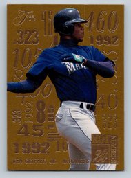 1995 Flair Hot Numbers #4 Ken Griffey Jr. Baseball Card - MINT