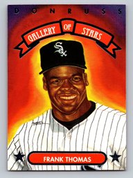 1992 Donruss Triple Play Frank Thomas Gallery Of Stars Baseball Card - MINT