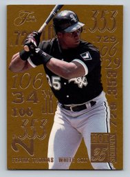 1995 Flair Hot Numbers Frank Thomas Baseball Card - MINT