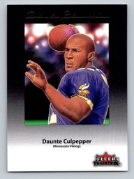 2001 Fleer Tradition Art Of A Champion Daunte Culpepper Football Card - MINT