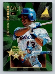1995 Pinnacle Zenith Rookie Roll Call Edgardo Alfonzo Insert Baseball Card - MINT