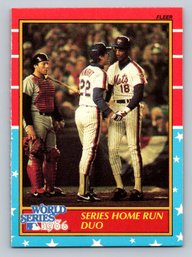 1987 Fleer Wade Boggs Keith Hernandez World Series Baseball Card - Only In Factory Sets - MINT