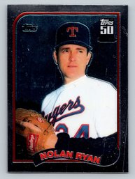 2001 Topps Chrome Traded Nolan Ryan 1989 Reprint Baseball Card - MINT