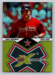 2009 Upper Deck X Xponential 3 Lance Berkman Baseball Card - MINT