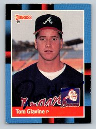 1988 Donruss Tom Glavine Signed Autographed Rookie Baseball Card