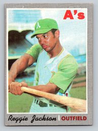 1970 Topps Reggie Jackson Baseball Card - EX To EX/MT