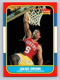 1986 Fleer Julius Erving Basketball Card - NM-MT/MINT