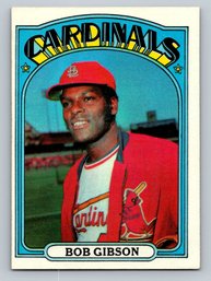 1972 Topps Bob Gibson Baseball Card - EX-MT