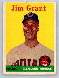 1958 Topps Jim Mudcat Grant Rookie Baseball Card - EX-MT