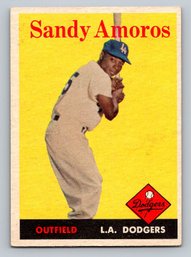 1958 Topps Sandy Amoros Baseball Card - EX-MT