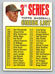 1967 Topps Checklist With Willie Mays - NM To NM-MT