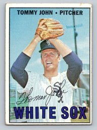 1967 Topps Tommy John Baseball Card - Hi # Series - G/VG To VG