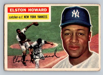1956 Topps Elston Howard Baseball Card - G/VG To VG