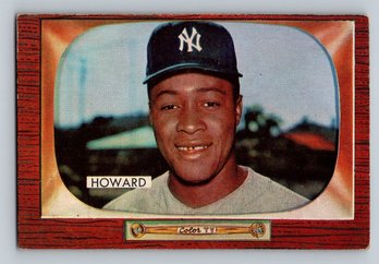 1955 Bowman Elston Howard Rookie Baseball Card - VG/EX