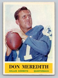 1964 Philadelphia Gum Don Meredith Football Card - G/VG To VG