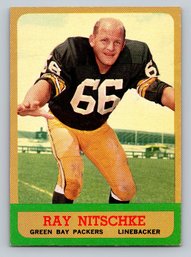 1963 Topps Ray Nitschke Football Card - EX/MT To NM