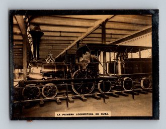 1917 Susini Cuban Real Photo Tobacco Card - Train