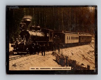 1917 Susini Cuban Real Photo Tobacco Card - Train