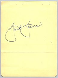 Jackie Jensen / Mickey Vernon Red Sox Signed Baseball Album Page