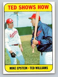 1969 Topps Ted Williams Ted Shows How Baseball Card - NM/MT
