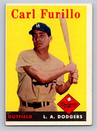 1958 Topps Carl Furillo Baseball Card - EX
