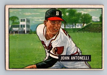 1951 Bowman #243 Johnny Antonelli Baseball Card - EX