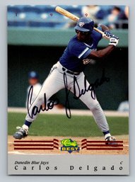 1992 Classic Carlos Delgado Signed Autographed Baseball Card - Rookie