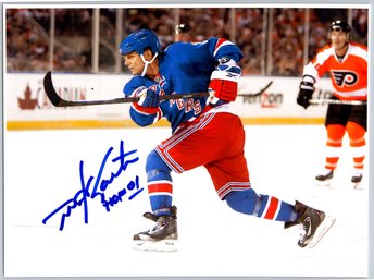 Mike Gartner NY Rangers Hockey Signed Autographed 8 X 10 Photo