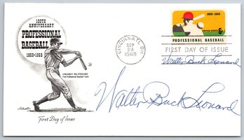 Buck Leonard (D. 1997) Negro League Signed Autographed 1st Day Baseball Cover