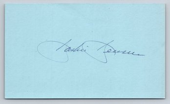Jackie Jensen (D. 1982) Signed Autographed Baseball 3 X 5 Index Card