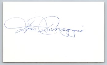 Dom Dimaggio (D. 2009) Signed Autographed Baseball 3 X 5 Index Card