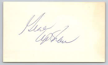 Gene Upshaw (D. 2008) Signed Autographed Football 3 X 5 Index Card