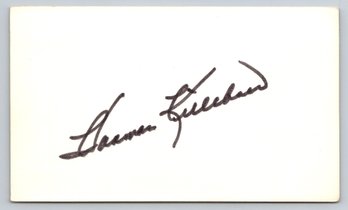 Harmon Killebrew (D. 2011) Signed Autographed Baseball 3 X 5 Index Card