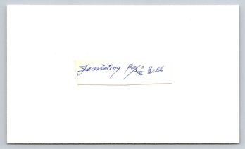 Cool Papa Bell (D. 1991) Signed Autographed Baseball 3 X 5 Index Card