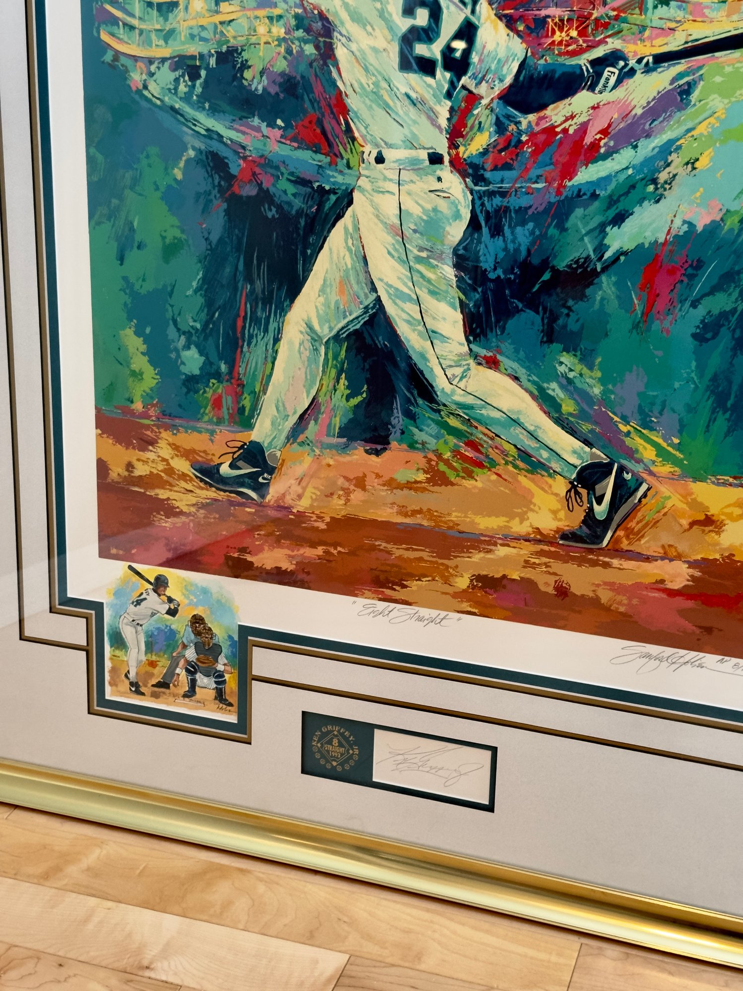 Sanford Holien Signed Ken Griffey Jr. Eight Straight Litho #14324